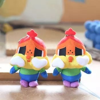 Милый милый кулон Pop Mart Crying Baby, плюшевая игрушка, кукла, мультяшная сумка, подвесное украшение, брелок, кукла 12 cm