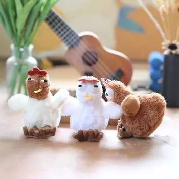 Милый милый кулон в виде цыпленка-пузыря в виде плюшевой игрушки, кукла-несушка, сумка для подвесного украшения, брелок для ключей, кукла 12 cm.