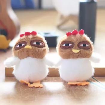 Милый милый маленький цыпленок кулон плюшевая игрушка кукла мультфильм сумка подвесной брелок украшение кукла кукла 12Cm