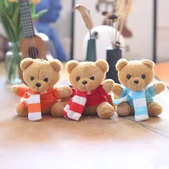 Милый милый маленький мишка кулон плюшевая игрушка плюшевый мишка кукла сумка подвесное украшение брелок кукла 13cm