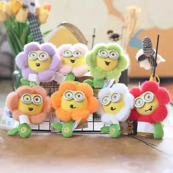 Милый милый маленький желтый человечек кулон плюшевая игрушка кукла мультфильм Гадкий Папа школьный портфель сумка подвесное украшение брелок 15cm