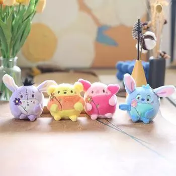 Милый милый милый милый Вини медведь маленькая подвеска плюшевая игрушка кукла ходули сумка подвесной брелок 12Cm