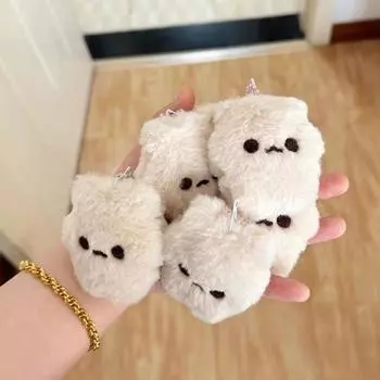Милый милый плюшевый медведь сжимающий брелок забавная креативная мягкая кукла брелок подвеска рюкзак подвесное украшение подарки