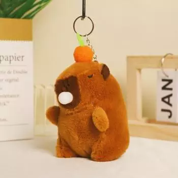 Милый Милый Подвеска Плюшевая Игрушка Кукла Капибара Подвеска для Сумки Брелок Кукла Кукла 15cm