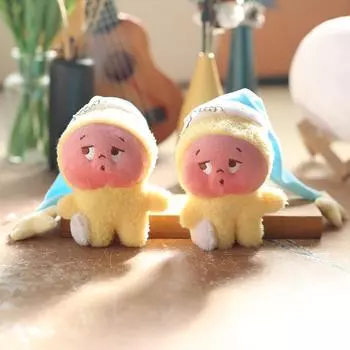 Милый милый Pop Mart Спящий ребенок Маленький кулон плюшевая игрушка кукла сумка подвесное украшение брелок кукла кукла кукла 12cm