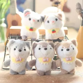 Милый милый щенок кулон плюшевая игрушка кукла сиба-ину сумка подвесной брелок тряпичная кукла кукла 12cm