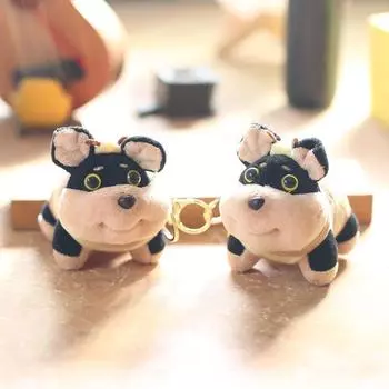 Милый милый щенок пчела кулон плюшевая игрушка кукла щенок сумка подвесной орнамент брелок кукла кукла 15cm