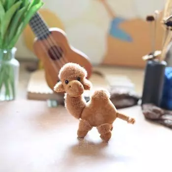 Милый милый верблюд маленькая подвеска плюшевая игрушка кукла мультфильм Дуньхуанская пустыня маленький верблюд брелок кукла 15Cm, bead chain