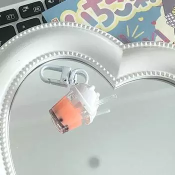 Милый мини-брелок с жемчугом и молочным чаем, кулон в виде мультяшного медведя, шляпа, брелок с чашкой молочного чая, парные украшения, подвески для рюкзака, сумка, декор, подарки чёрный