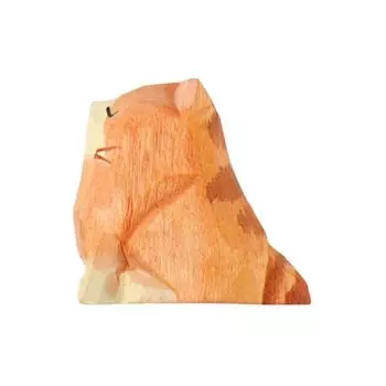 Милый мини-деревянный медведь из цельного дерева, ручная резная фигурка медведя, кошки, собаки, миниатюрные поделки с животными, украшения, украшение для стола, подарки для детей A1