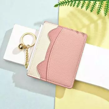 Милый мини-держатель для карт и кошелек для монет с брелком для студентов 2023 года зелёный