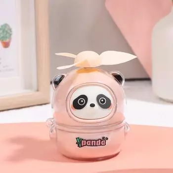 Милый мини-веер в виде панды, портативный мультяшный ручной вентилятор с USB-подзарядкой для студентов, офиса, улицы, лета