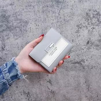 Милый мини женский кошелек дизайнерский кошелек кожаный кошелек для монет женский кошелек Hasp as the picture