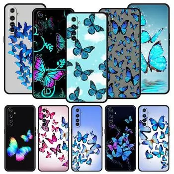 Милый модный чехол для телефона с бабочкой для Realme 12 11 10 9 8 5G 7 6 GT5 GT3 GT2 Pro Plus C21 C11 C25 C35 GT Neo 2 3 3T 5 Cover Realme GT2