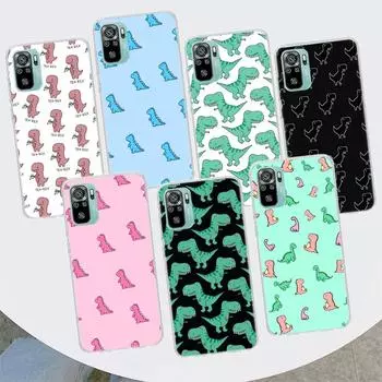 Милый модный чехол для телефона с изображением динозавра для Xiaomi Redmi 10 10C 10A 9T 9C 9A 9 Prime 8 8A 7 7A 6 6A K20 K30 K40 Pro S2 Fundas Cove Redmi 10