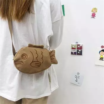 Милый модный рюкзак Taiyaki с героями мультфильмов, женская сумка, сумка через плечо, кошелек для монет, женская сумка через плечо
