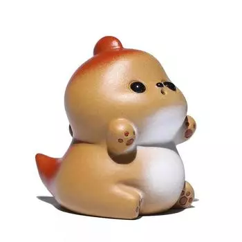 Милый Молочный Дракон Фиолетовая Глина Чайный Питомец Удача Гостиная Домашнее Украшение Креативный Исинский Чайный Питомец Кавайные Аксессуары Чайный Поднос Подарок