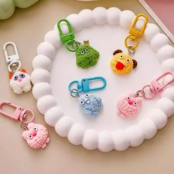 Милый монстр Keychian универсальный мобильный телефон кулон мультфильм смола Keychian рюкзак украшения аксессуары подарки