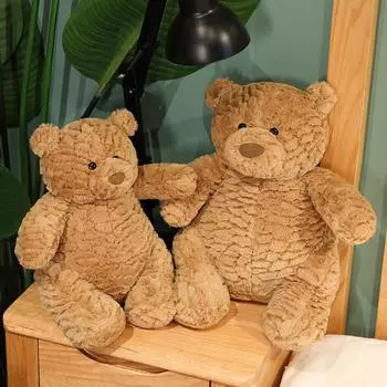 Милый мягкий барселонский медведь, мягкая игрушка-животное, маленький плюшевый мишка из мультфильма, плюшевая игрушка, комфортная кукла для сна, подушка для девочки, креативный подарок на день рождения 20cm коричневый