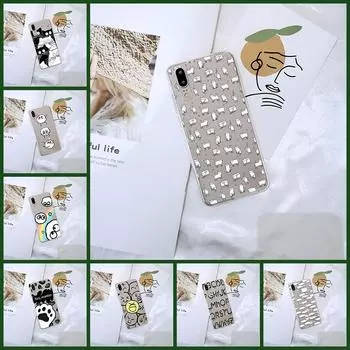 Милый мягкий чехол-накладка Kawaii Cat для Huawei P20 Lite Pro P9 P10 Plus P, силиконовый чехол для смартфона Huawei P8 P9 Lite Mini 2017 P7
