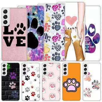 Милый мягкий чехол с собачьим следом в виде лапы для Samsung Galaxy M12 M21 M30S M31 M32 M51 M52, чехол для телефона Note 8, 9, 10 + 20 Ultra J4 J6 Plus J Samsung M11