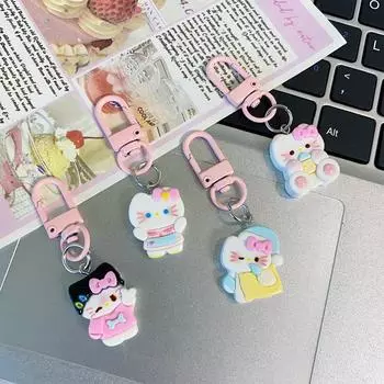Милый мультфильм аниме Kt Cat брелок сладкие брелки кулон Kawaii рюкзак украшения аксессуары детские подарки