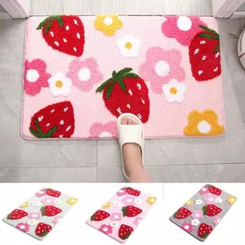Милый мультфильм девушка сердце впитывающий коврик для ванной комнаты нескользящий коврик для ног S серый