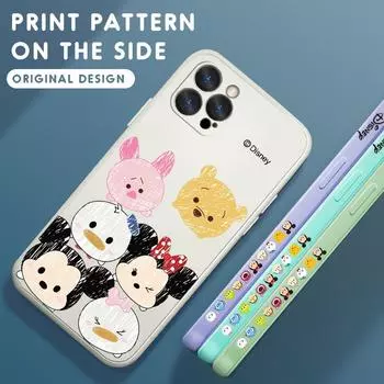 Милый мультфильм Дональд Дейзи Дак дизайн края узор силиконовый чехол для полной защиты камеры для iPhone OnePlus