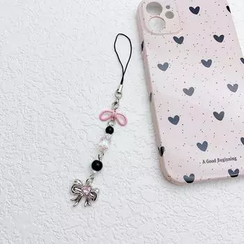 Милый мультфильм Kawaii креативный бант для телефона, цепочка для милого рюкзака, украшения, аксессуары, простая милая подвеска, праздничные подарки