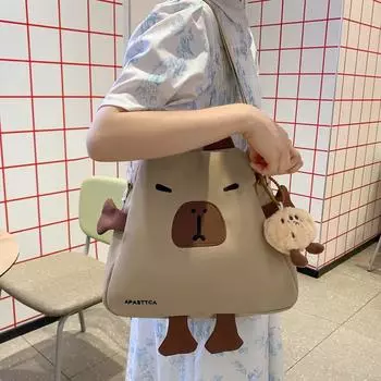 Милый мультфильм Многофункциональный студенческий школьный рюкзак для девочек Сумка через плечо Маленькая сумка чёрный