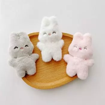 Милый мультфильм плюшевая ткань кролик брошь милый кролик сумка одежда носок значок булавки