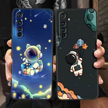 Милый мультяшный астронавт для Realme 11 10 9 8 5G 7 6 GT2 Pro Plus C21 C11 C25 C35 мягкий чехол для Realme GT Neo 2 3 3T чехол для телефона Realme GT2