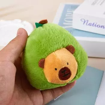 Милый мультяшный авокадо капибала брелок плюшевая подвеска для женщин девочек кавайный милый рюкзак подвесное украшение аксессуары подарки