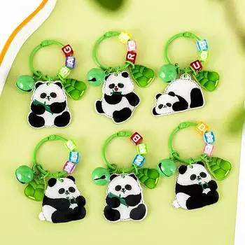 Милый мультяшный бамбуковый панда брелок милые животные брелок кулон модный креативный рюкзак украшения аксессуары подарки A3
