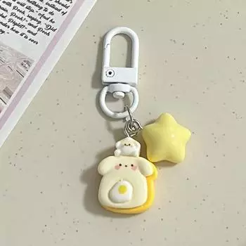 Милый мультяшный брелок для ключей с изображением медвежонка, изысканный брелок, подвеска, универсальный рюкзак, украшения, аксессуары, подарки