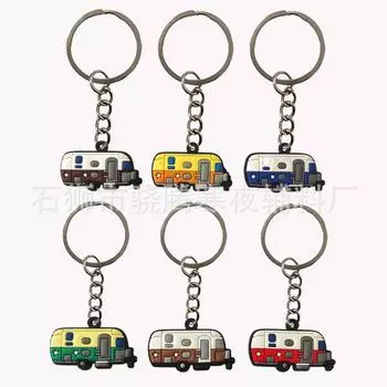 Милый мультяшный брелок для ключей Travel RV, подарочный кулон, аксессуары из ПВХ-материала
