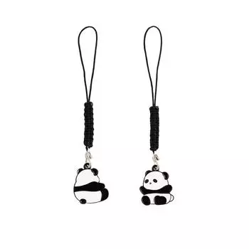 Милый мультяшный брелок для ключей в виде панды, сумка, кулон для женщин, мужчин, сумки, аксессуары, ювелирные украшения, кулон, милый брелок