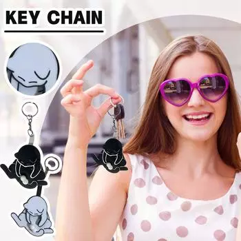 Милый мультяшный брелок-подвеска в виде кошки One Size чёрный