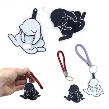 Милый мультяшный брелок-подвеска в виде кошки One Size чёрный