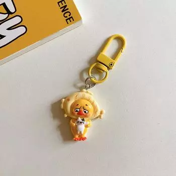 Милый мультяшный брелок с медвежонком для женщин и девочек, милый милый рюкзак, украшение, кавайный автомобильный брелок, аксессуары, подарок для пары