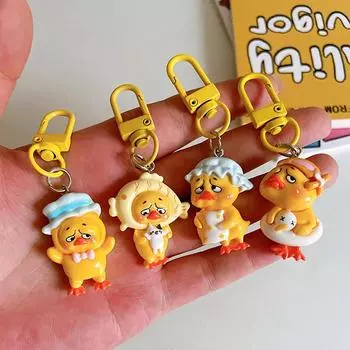 Милый мультяшный брелок с медвежонком для женщин и девочек, милый милый рюкзак, украшение, кавайный автомобильный брелок, аксессуары, подарок для пары