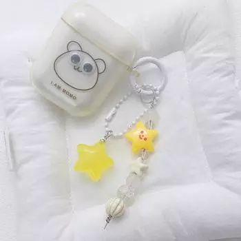 Милый мультяшный брелок с подвеской в виде звезды из бисера, универсальные телефонные подвески, изысканные украшения для рюкзака, аксессуары, подарки