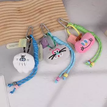 Милый мультяшный брелок в виде животного, милый креативный брелок в виде куклы из ткани, парный брелок для ключей, сумка, кулон, лучший друг, подарки A4
