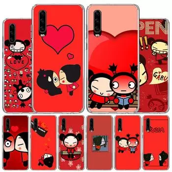 Милый мультяшный чехол Pucca Garu для телефона Huawei P30 P20 P10 P40 P50 Pro Mate 20 40 30 10 Lite популярный чехол Fundas Art Gift Coque Huawei P30