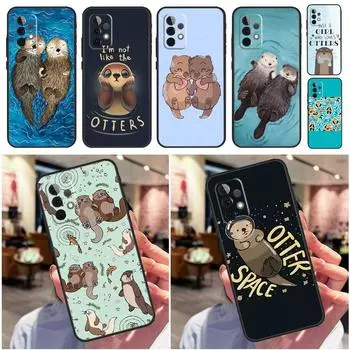 Милый мультяшный чехол-выдра для Samsung Galaxy A53 A52S A52 A51 A71 A13 A23 A33 A73 A12 A22 A32 A50 Чехол Funda Samsung A04S
