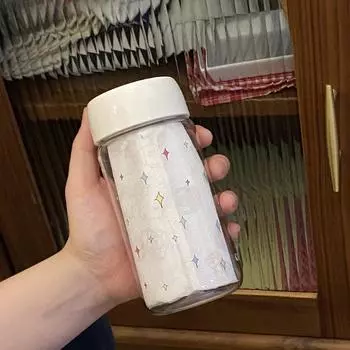 Милый мультяшный цветной стакан из пластика Tritan, экологически чистый, термостойкий, стакан для сопровождения, простой и легкий стакан без запаха 420ml