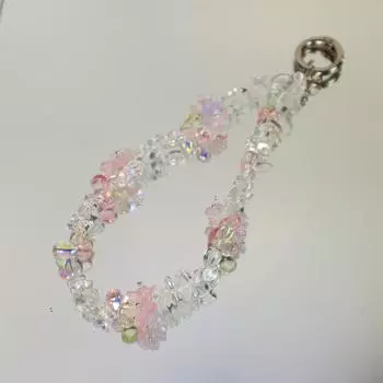 Милый мультяшный цветок бисерный телефон брелок цепочка ремешок для мобильного телефона брелок для сумки камера кулон