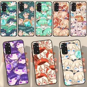 Милый мультяшный Genshin Impact для Redmi Note 12 Pro Plus чехол для Redmi Note 10 8 9 11 Pro 12S 11S 10S 9S 9C 10C 12C чехол Redmi Note 12 4G