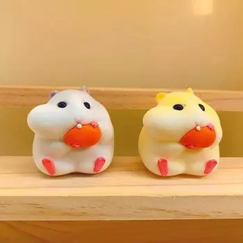 Милый мультяшный хомяк, семена дыни, салон автомобиля, изысканный хомяк, украшения для приборной панели автомобиля, аксессуары