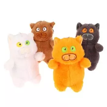 Милый мультяшный кот плюшевый брелок чучело котенка брелок милая сумка кулон рюкзак подвесное украшение лучший друг подарки белый